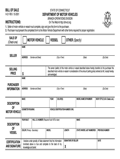 2001 Form Ct H 31 Fill Online Printable Fillable Blank Pdffiller