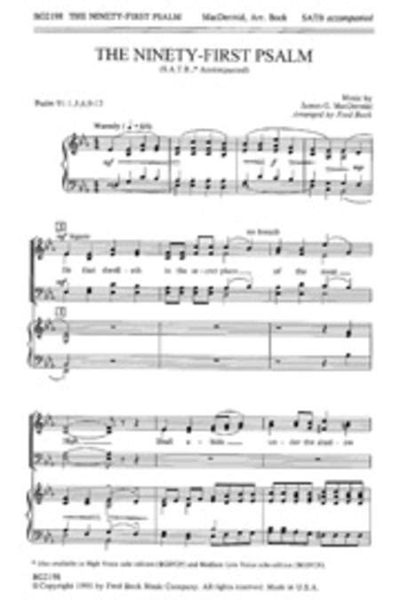 The Ninety First Psalm By James G Macdermid Octavo Sheet Music For