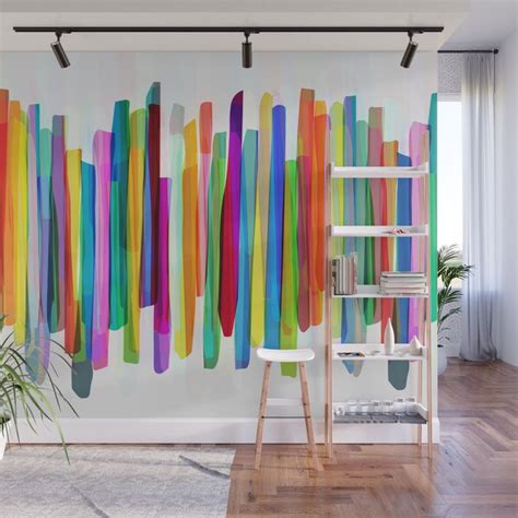 Buy Colorful Stripes 1 Wall Mural By Maboe Worldwide Shipping