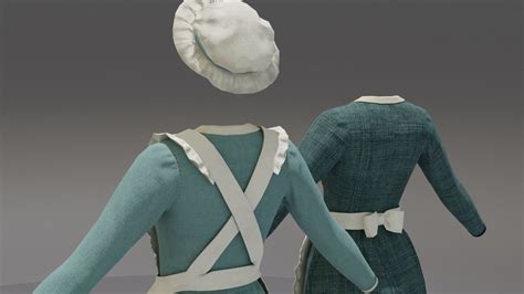 3d Model Victorian Maids Vr Ar Low Poly Cgtrader