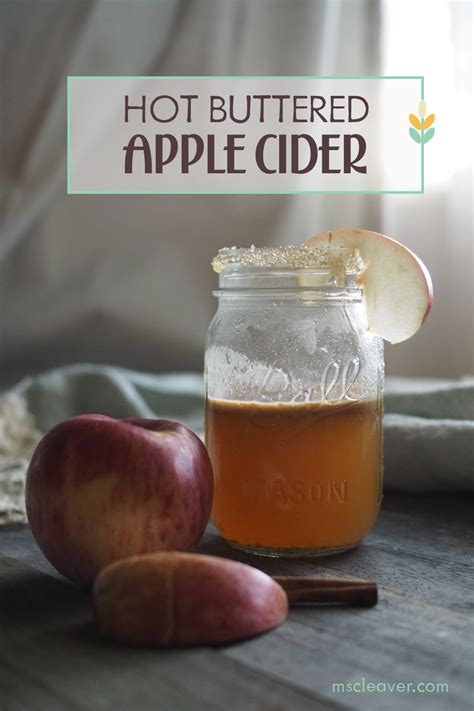 Hot Buttered Apple Cider Cocktail Recipe — Ms Cleaver Creations For A Handmade Life