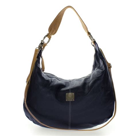 Blue Handbags Navy Blue Leather Hobo Handbags