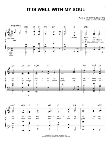 It Is Well With My Soul Hillsong Sheet Music For Free Ludacruise