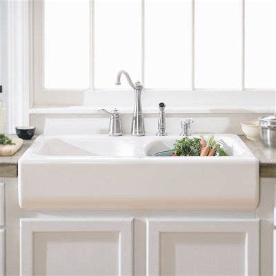 However, there is a huge difference in price: Drop in style apron sink $299 34" x 23" x 10" ATG stores ...