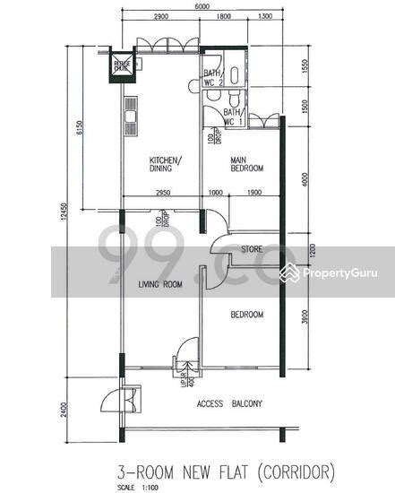 110 Jurong East Street 13 110 Jurong East Street 13 2 Bedrooms 732