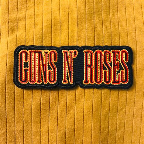 Guns N Roses Patch Rock Band Metal Embroidery DIY Cosplay Etsy