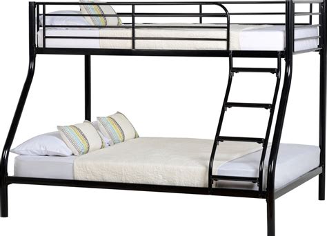 Twin Over Full Mild Steel Coated Bunk Bed Suitable For Adults Size