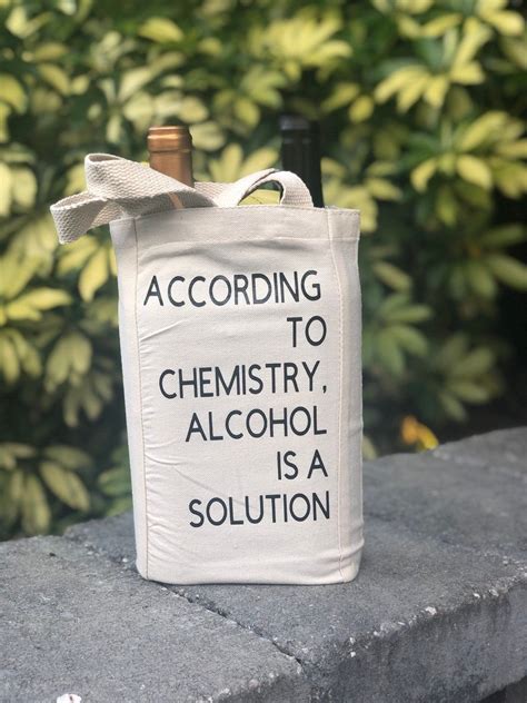 Alcohol Solution Double Wine Tote Wine T Etsy Canada In 2022