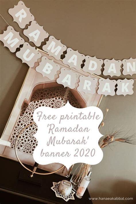 Ramadan Mubarak Banner 2020 Ramadan Decorations Printables