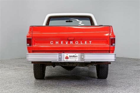 1976 Chevrolet Scottsdale 20 9505 Miles Red W White Top Pickup Truck