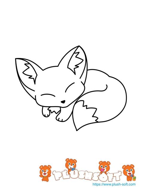 8 Cute Fox Coloring Pages Sketsa Sketsa Seni Gambar