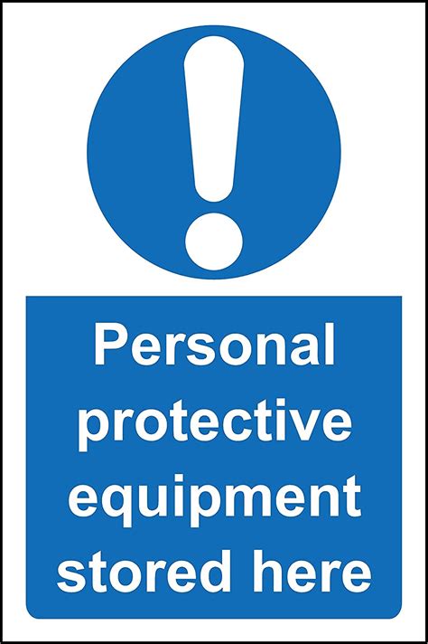 Personal Protective Equipment Ppe Stored Here Safety Sign 12mm Rigid
