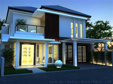 Model rumah 2 lantai sederhana modern. Contoh Gambar Rumah Minimalis Type 110 120 130 Terbaru