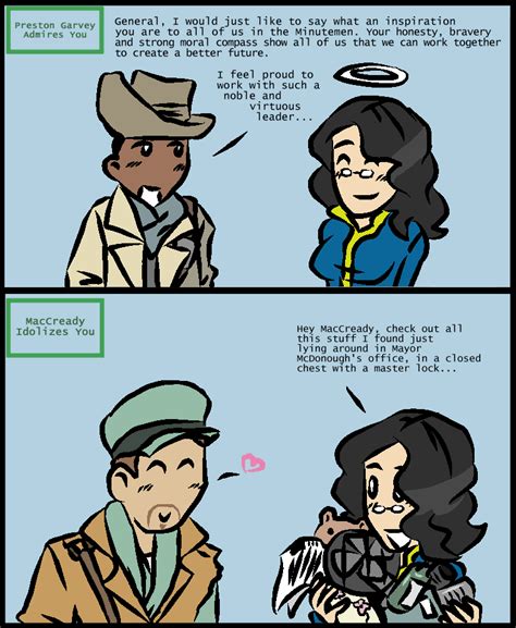 Fallout 4 Companion Approval By Bookwormcat On Deviantart