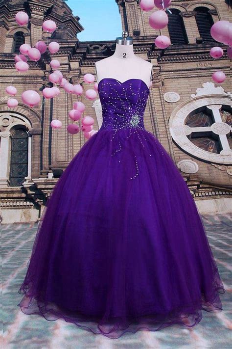 Sexy Ball Gown Purple Quinceanera Dresses Beading By Aijiayi Weddings