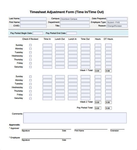 Free 8 Sample Timesheet Calculator Templates In Pdf