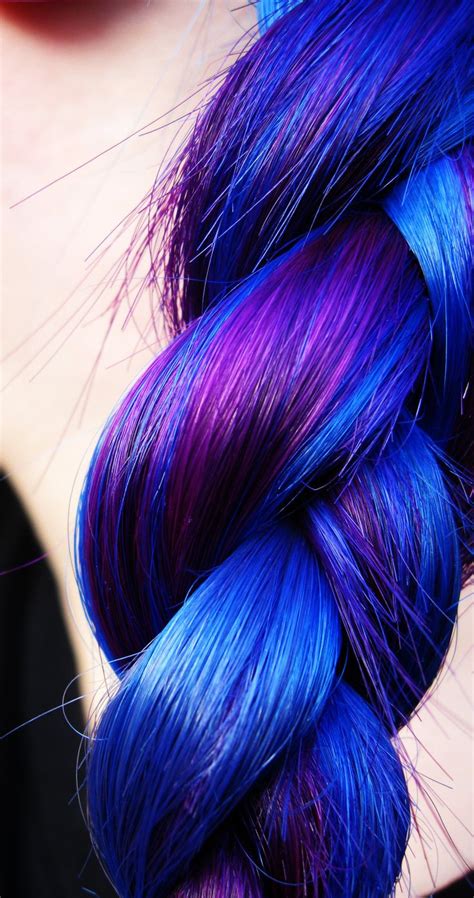 Blue And Purple Pretty Together Scene Hair