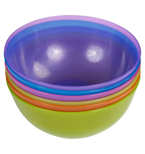 12 Pcs Plastic Bowls And Cups Set Reusable Kitchenware
