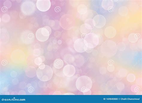 abstract blurred soft focus bokeh of bright on pastel background stock illustration