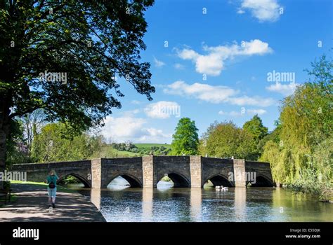 The Grade I Listed Five Arched Bridge Over The River Wye At Bakewell