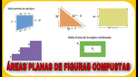 área de figuras planas Cómo calcular las áreas de figuras compuestas aplicación de