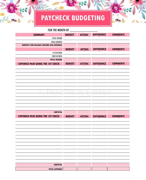 Free Budget Planner Printables Web Over Printables With Many New