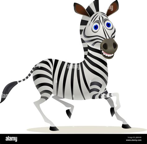 Animal Illustration Zebra Funny Cartoon Enthusiasm Amusement