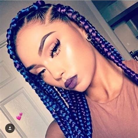 5 Blue And Black Box Braids Pictures New Natural Hairstyles