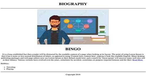 Bagaimana cara membuat website dengan wordpress ? Membuat Halaman Profil Sederhana Dengan HTML5 - WebHozz ...