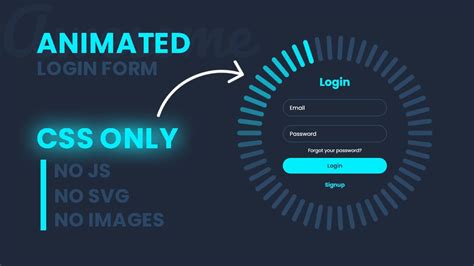 Animated Login Form Using HTML And CSS Login Page Using HTML CSS