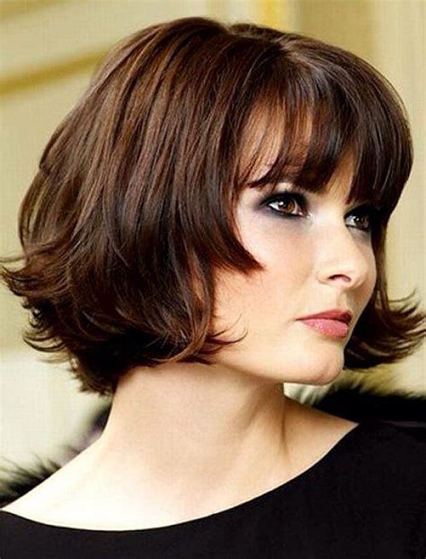 Beautiful Short Hairstyles For Round Faces And Thick Hair Short