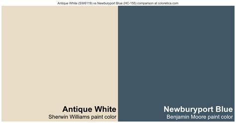 Sherwin Williams Antique White Sw6119 Vs Benjamin Moore Newburyport