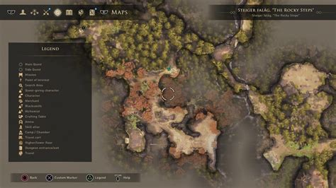 Greedfall Steiger Falag All Camps And Skill Altars Location Full Map