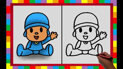 How To Draw Pocoyo Easy Drawings Dibujos Faciles Dessins Faciles The