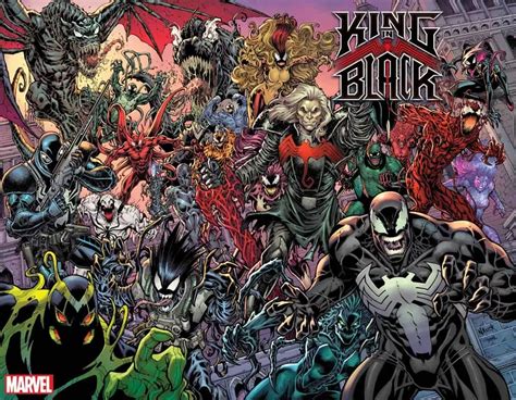 Marvel S King In Black Variant Cover Assembles Every Symbiote Ever