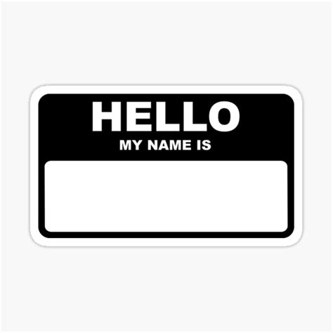 Hello My Name Is Stickers Redbubble