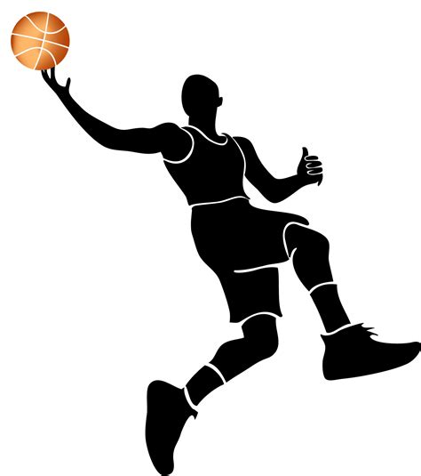 Basket Ball Player Vector Clipart Best