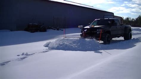 Snow Plowing With Chevy Silverado 3500 And Western Pro