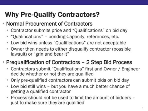 PPT Contractor Prequalification Is It RIGHT For Your Project PowerPoint Presentation ID
