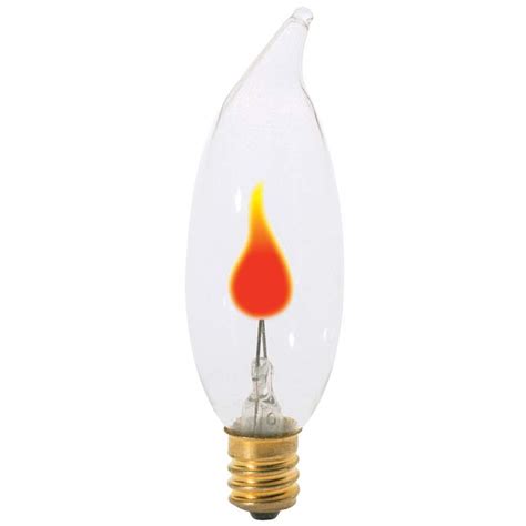 3 Watt Flicker Flame Candelabra Base Bulb 55159 Lamps Plus