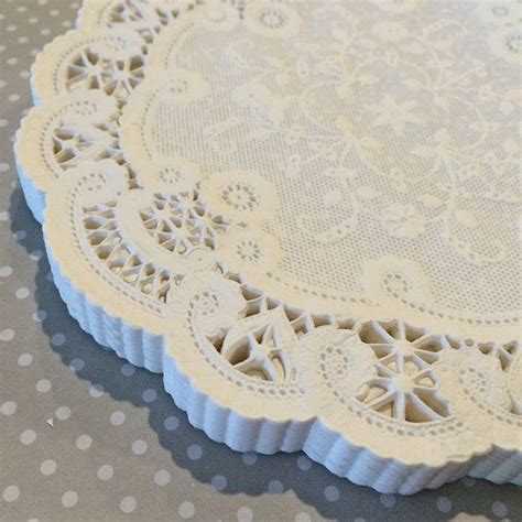 50 French Lace Round Paper Doilies 6 Inch White Doily 6 Small