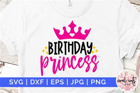 Birthday Princess Birthday Svg Graphic By Coralcutssvg · Creative Fabrica