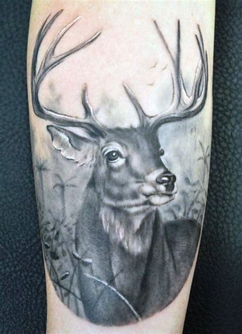 12 Amazing Buck Head Tattoo Designs Petpress