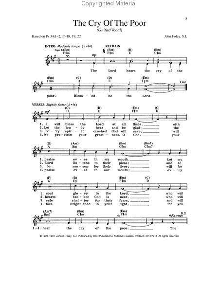 Preview The Cry Of The Poor Oc9498 Sheet Music Plus