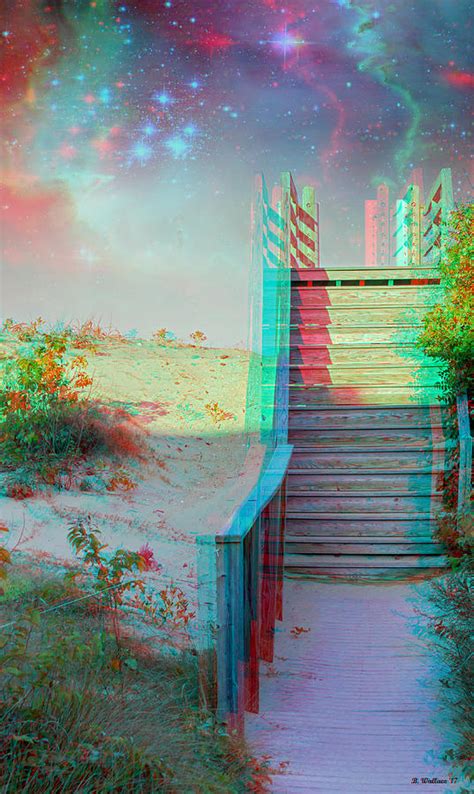 Make Your Own Heaven Use Red Cyan 3d Glasses Digital Art By Brian Wallace