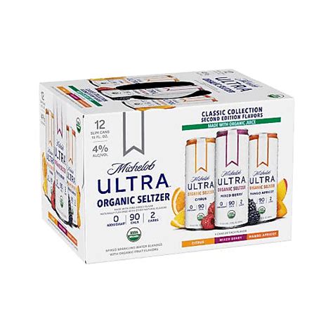 Michelob Ultra Organic Seltzer Variety Pack 2 12pkc 12 Oz Malt