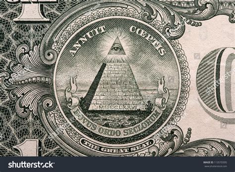 Back One Dollar Bill Pyramid Stock Photo 113570395 Shutterstock