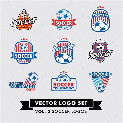 Soccer Football Vector Logo Set Stock Vector By ©urazovskyoleg 81148730
