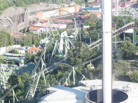 I was lucky enough to see the roller coaster helix at liseberg amusement park rollback after its second launch. Helix - Coasterpedia - The Roller Coaster and Flat Ride Wiki