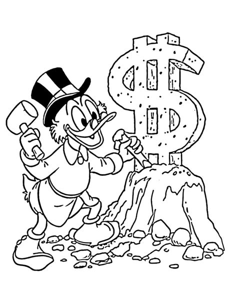 Scrooge Mcduck 6 Coloring Page Free Printable Coloring Pages For Kids